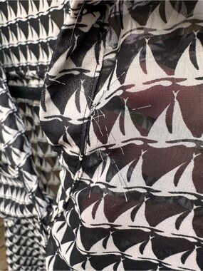 Lush Black and White Printed Tank Top